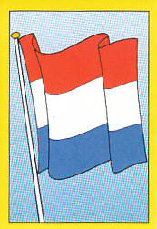 Flag Netherlands samolepka Semic EM 92 #204